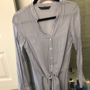 Zara tie front top